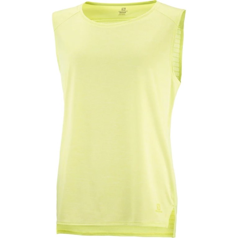 Camisetas Regata Salomon Outline Summer Feminino Limão | PT V06521